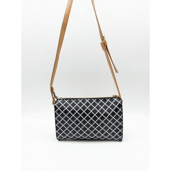 KENNETH COLE REACTION faux-leather women's crossbody bag - BLACK/WHITE - Picture 7 of 9